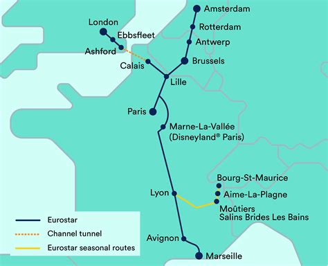 eurostar london to paris map